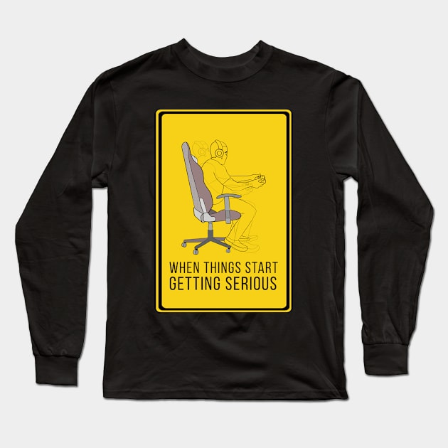 When Things Start Getting Serious Long Sleeve T-Shirt by DiegoCarvalho